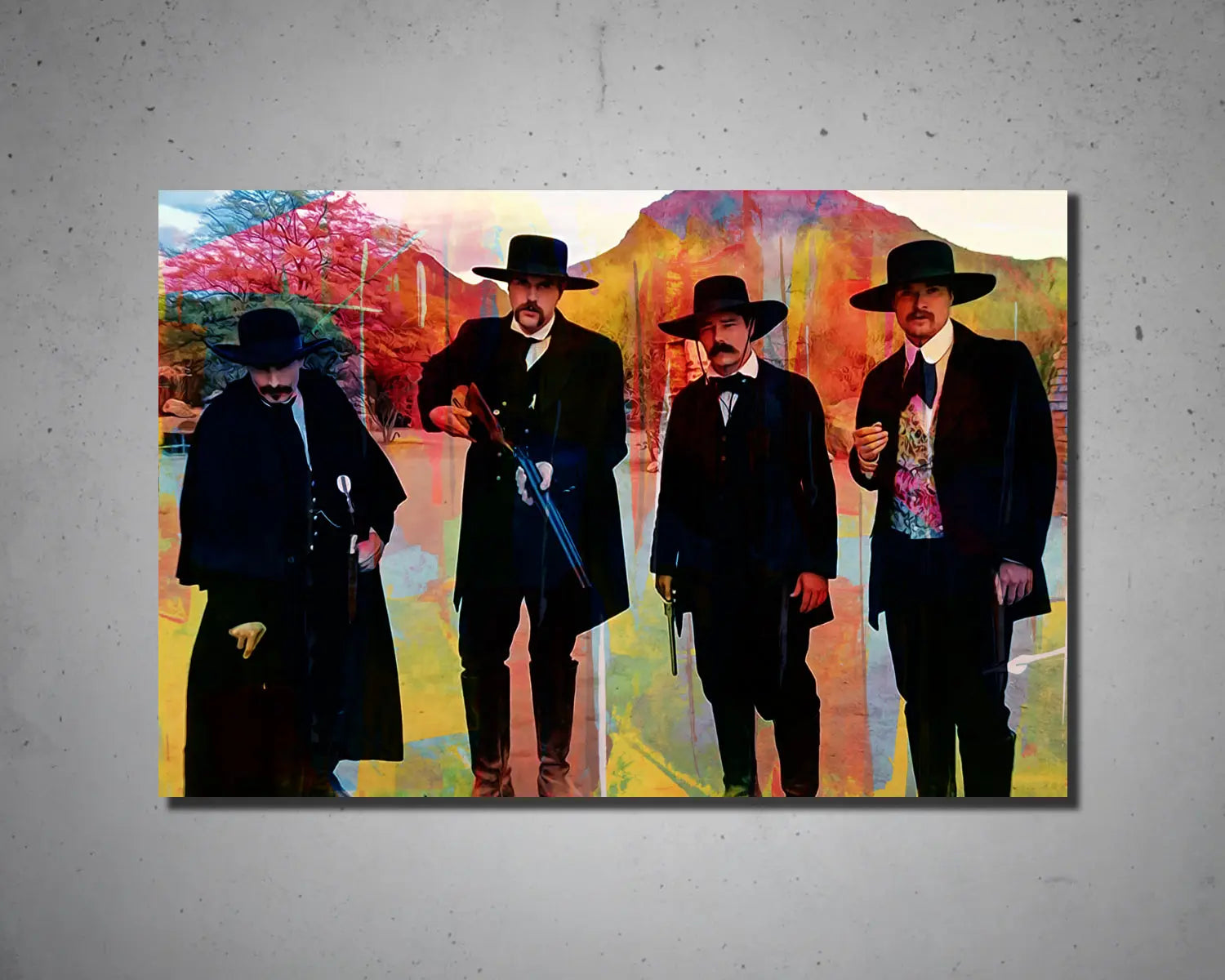 Tombstone Multicolour Wall Art 