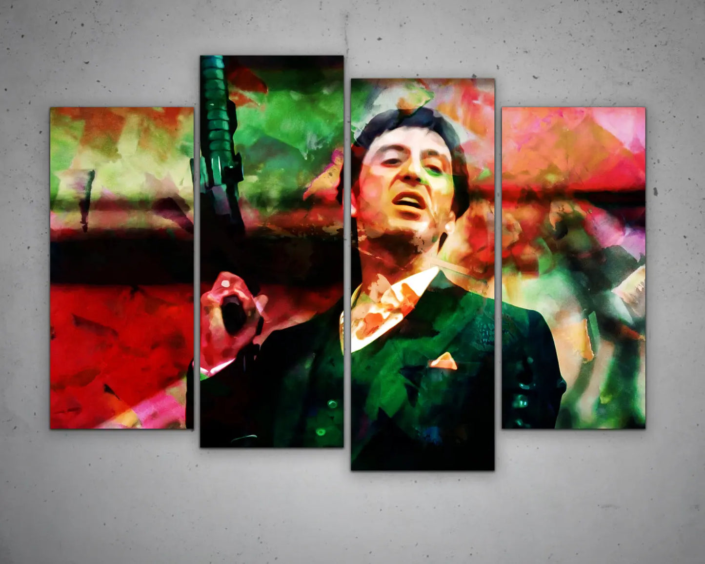 Tony Montana Multicolour Wall Art 