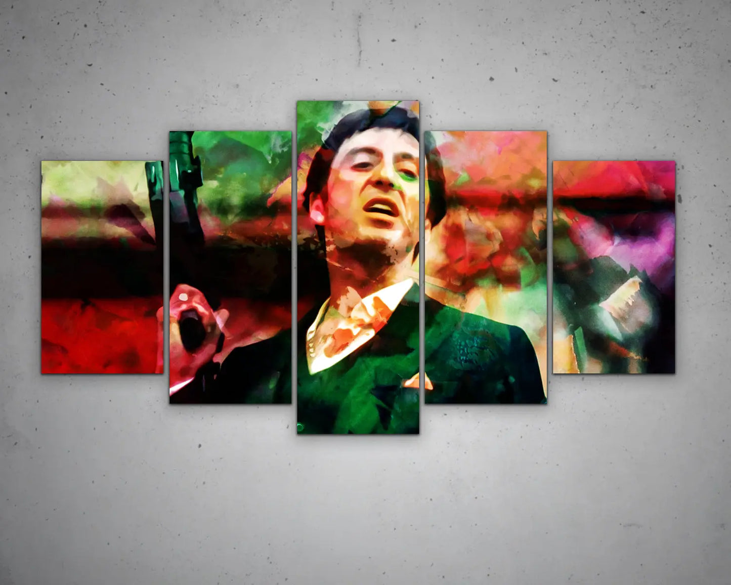 Tony Montana Multicolour Wall Art 