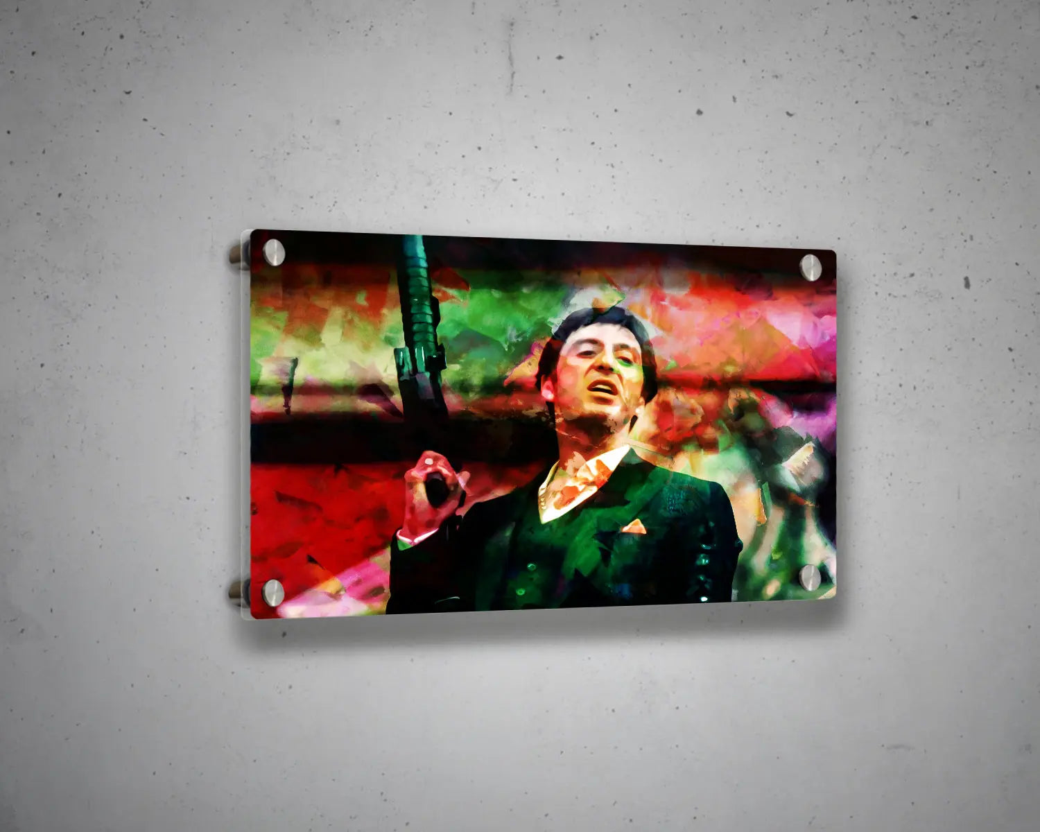 Tony Montana Multicolour Wall Art 