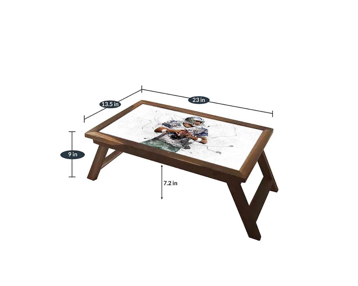 Tony Romo Splash Effect Coffee and Laptop Table 