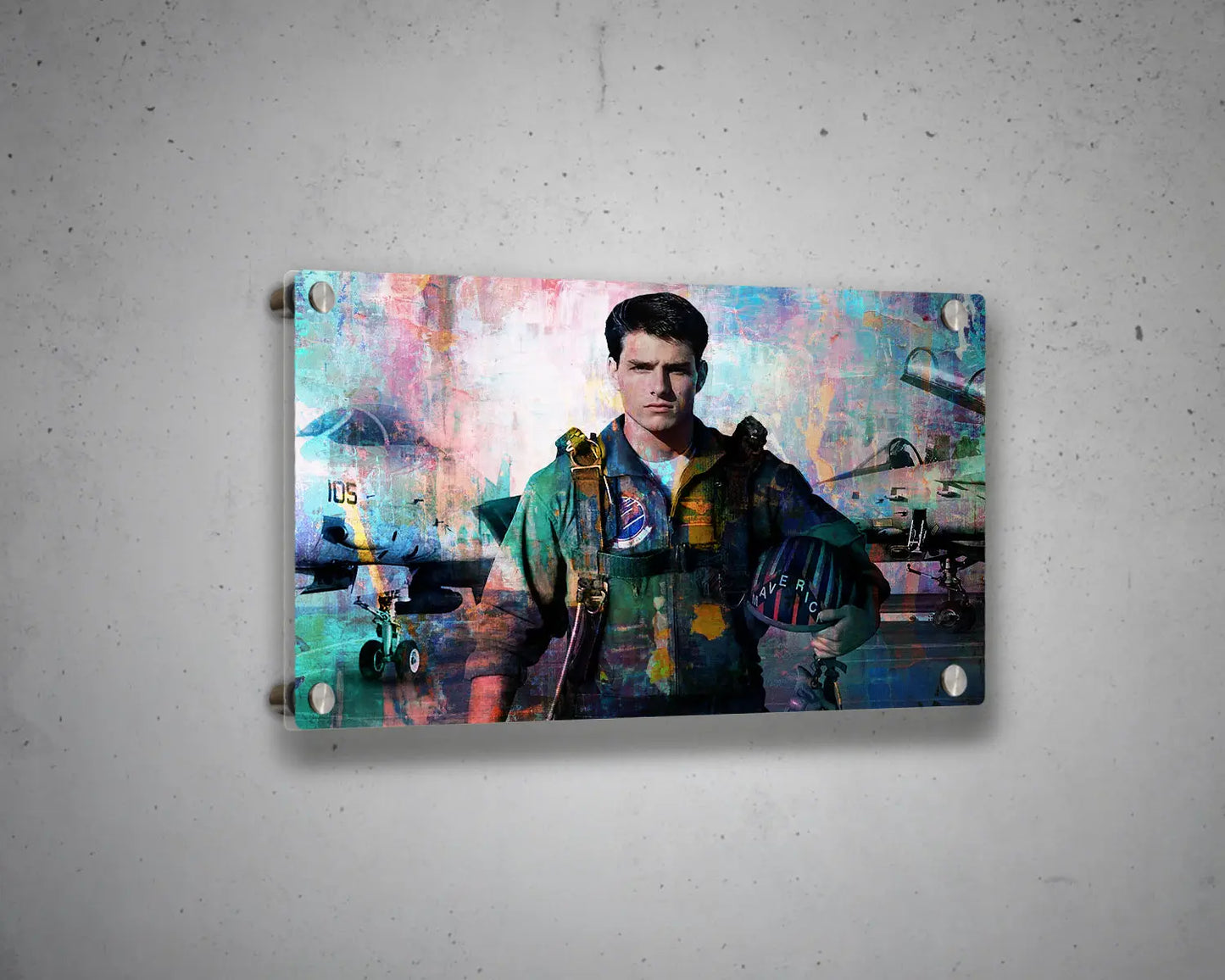 Top Gun Multicolour Wall Art 