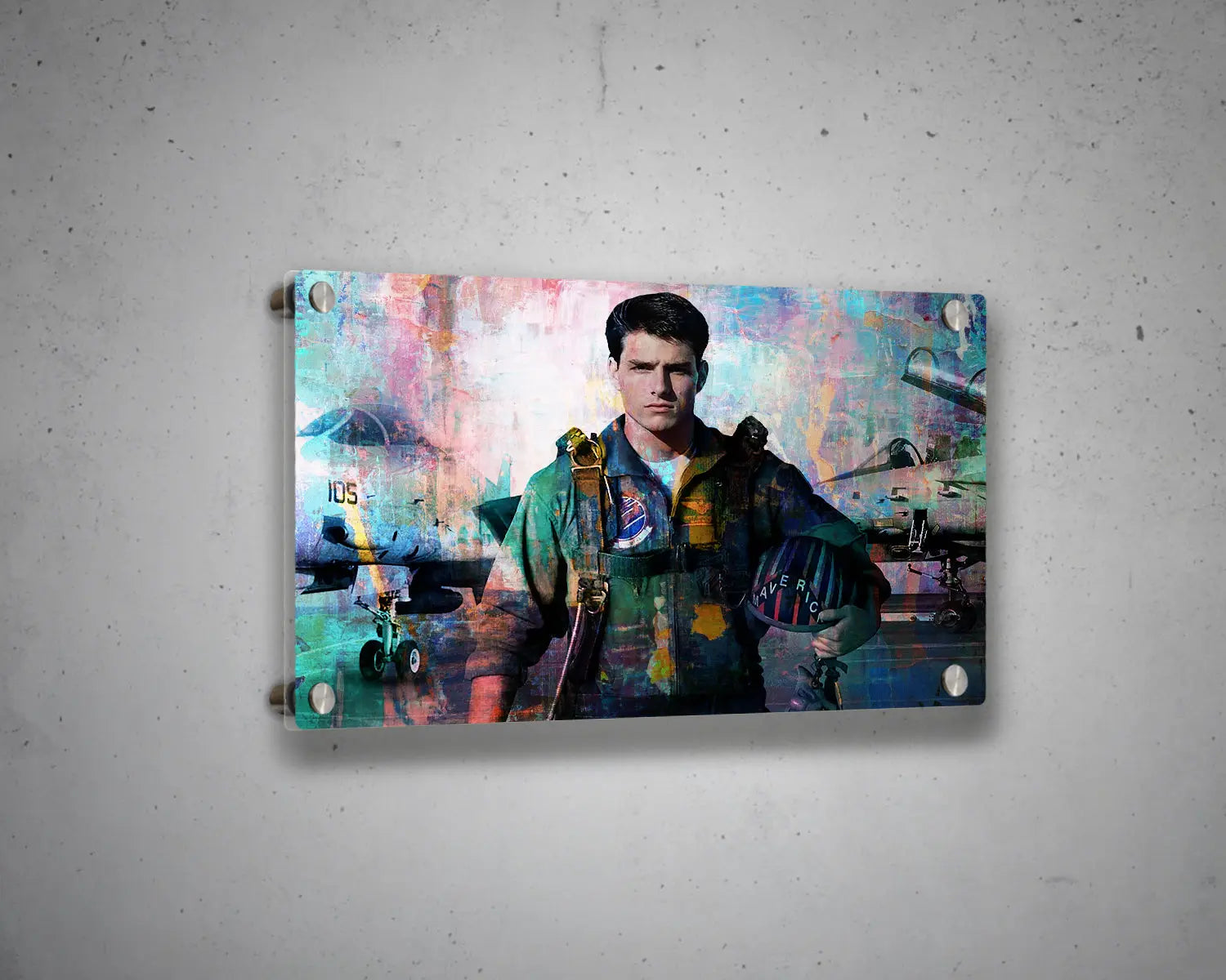 Top Gun Multicolour Wall Art 