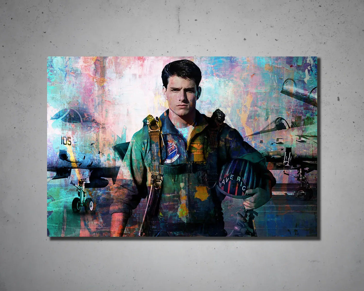 Top Gun Multicolour Wall Art 