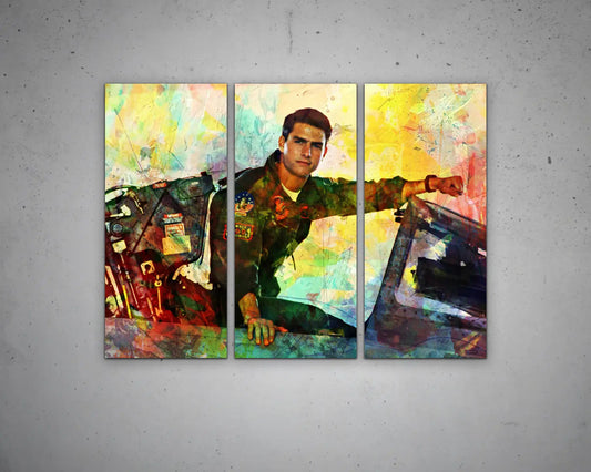 Top Gun Multicolour Wall Art