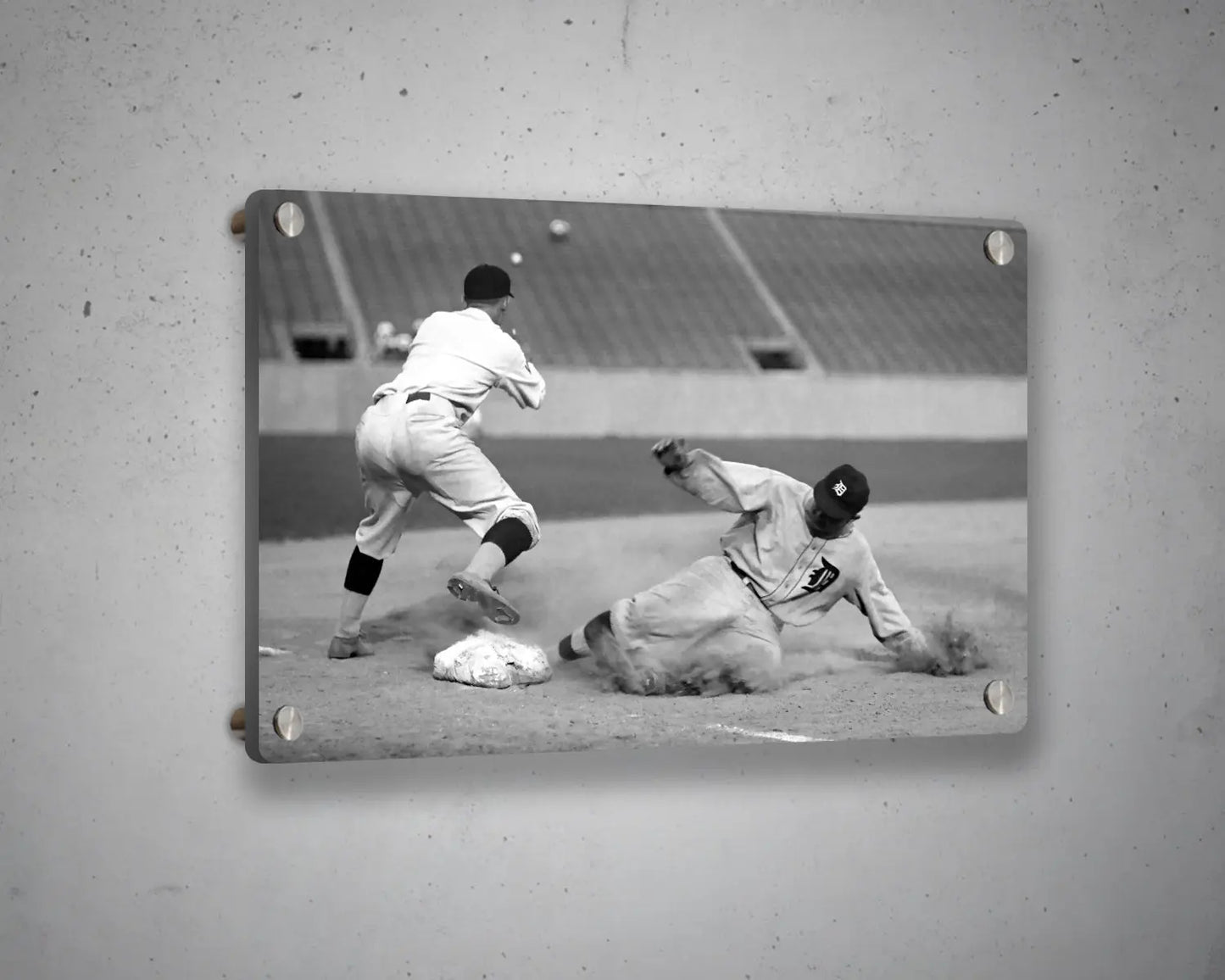 Ty Cobb Black & White Canvas Art 