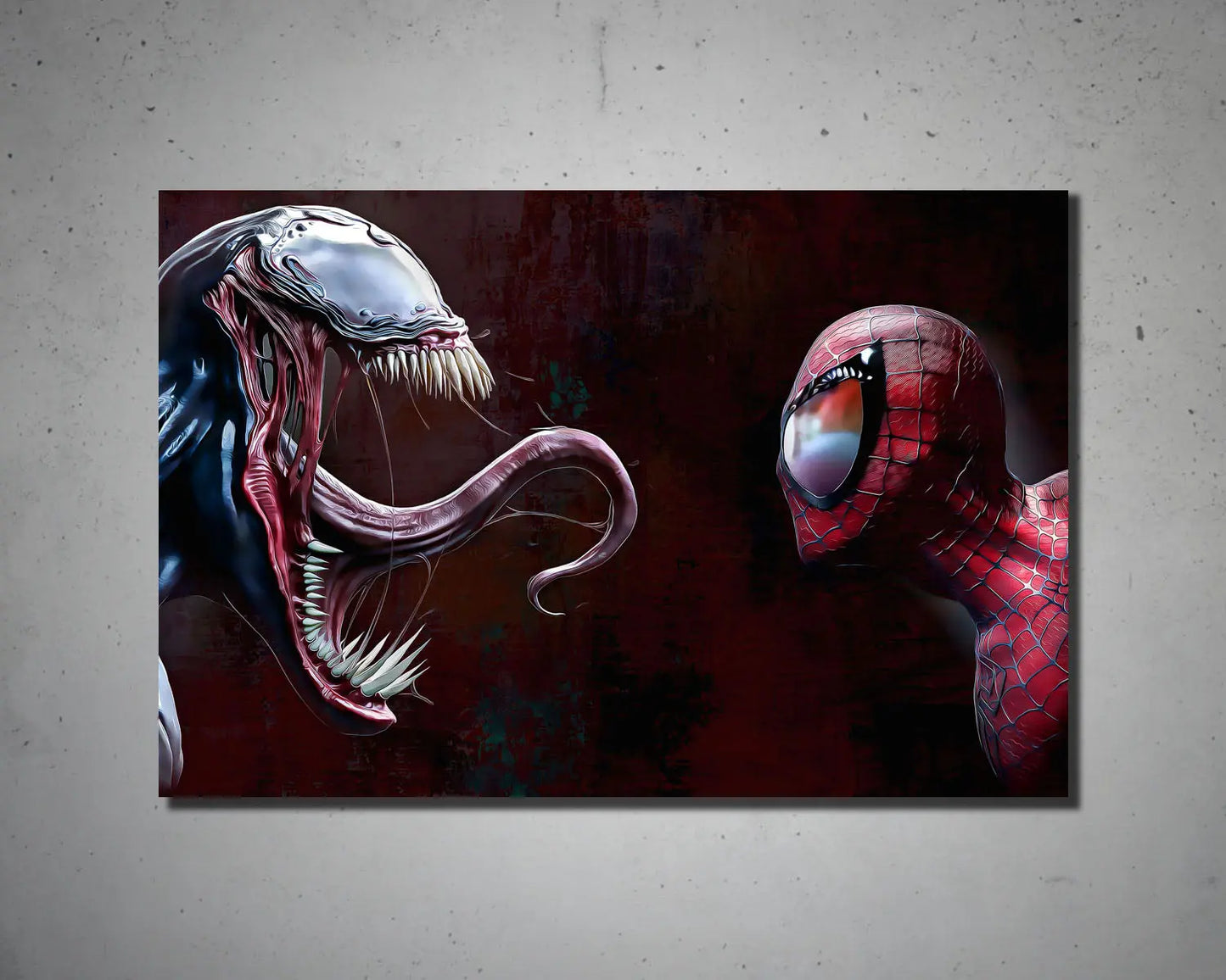 Venom Vs. Spiderman Multicolour Wall Art 