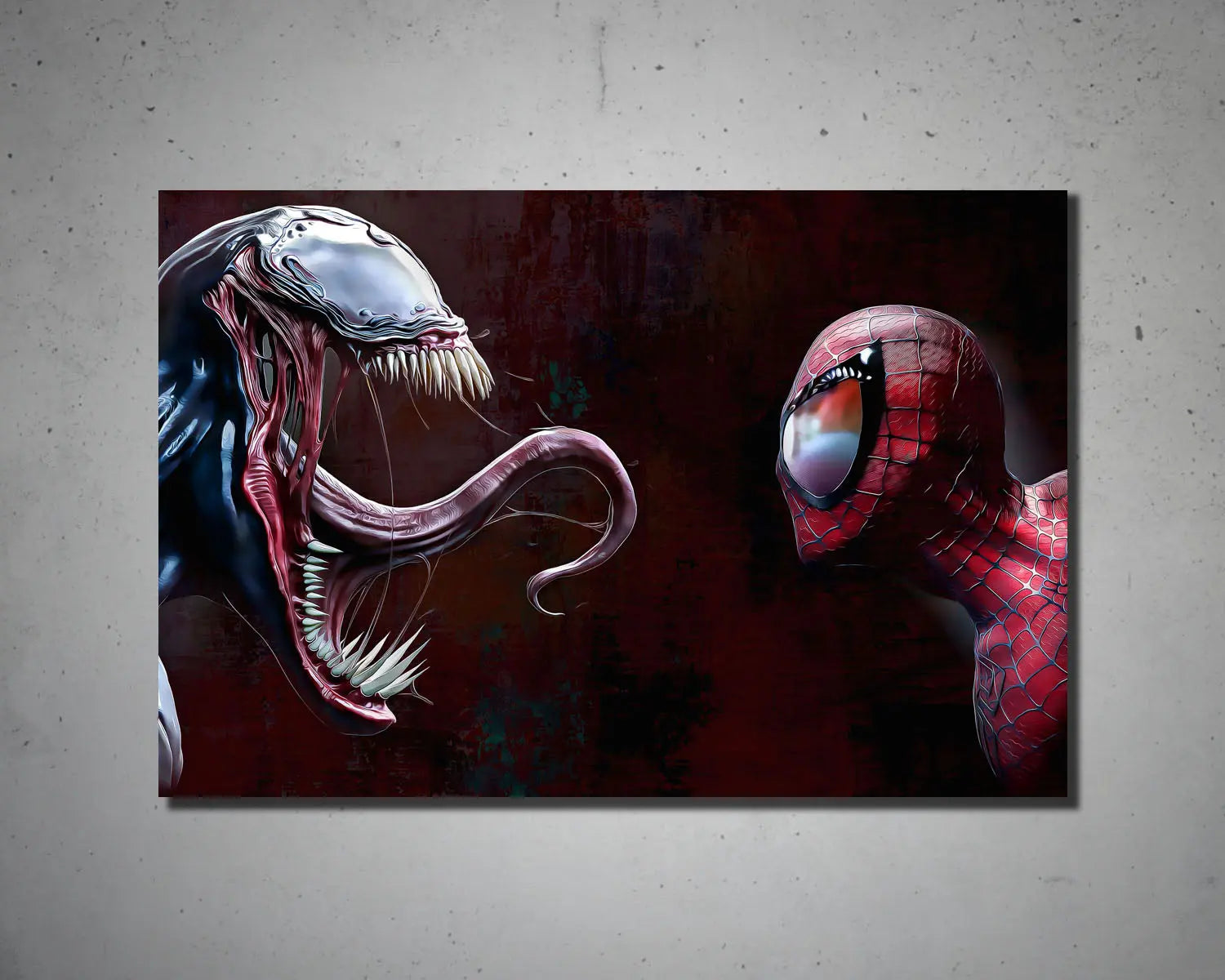 Venom Vs. Spiderman Multicolour Wall Art 