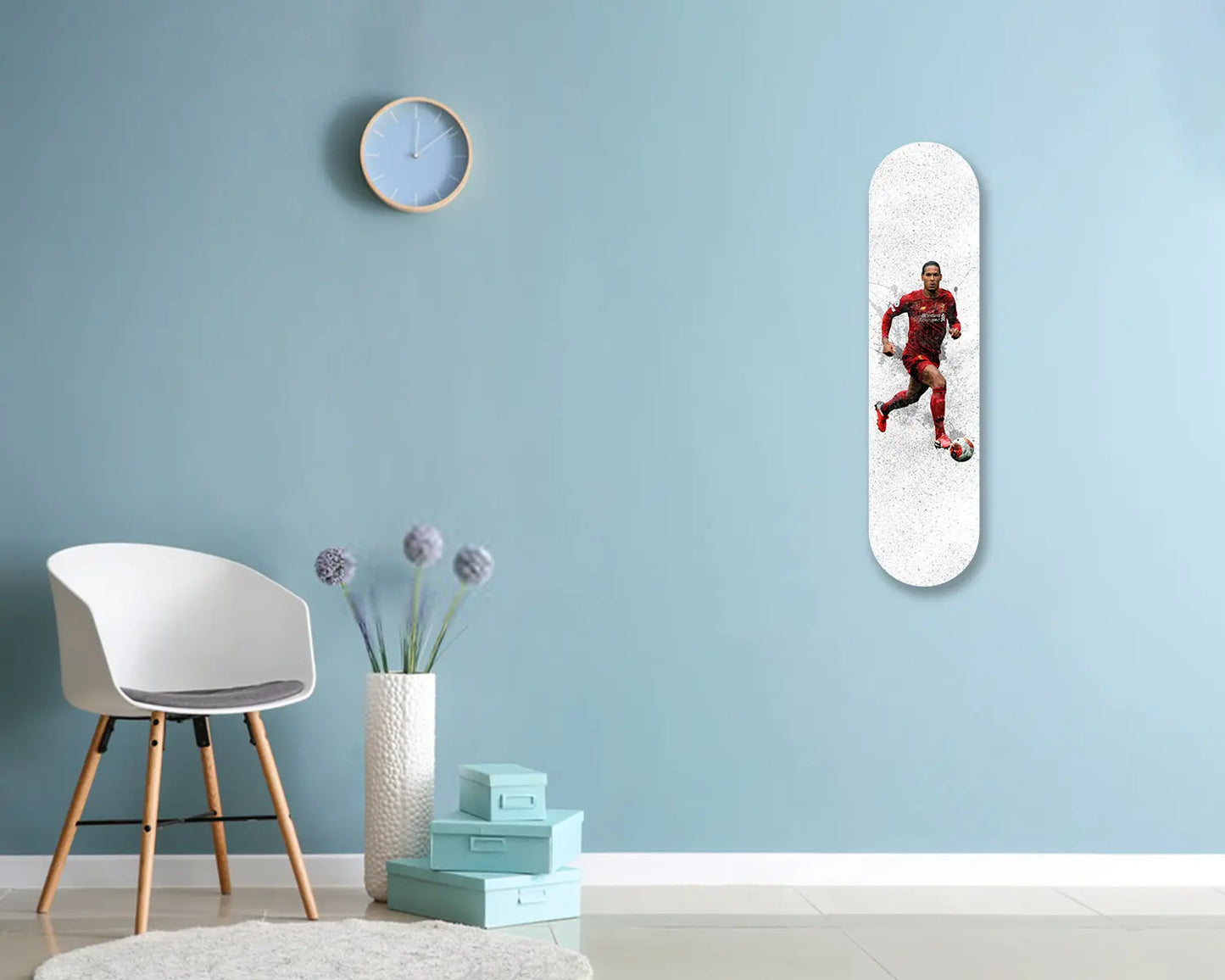Virgil Van Dijk Acrylic Skateboard Wall Art 