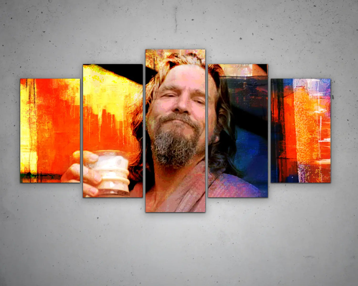 White Russian Multicolour Dude Wall Art 