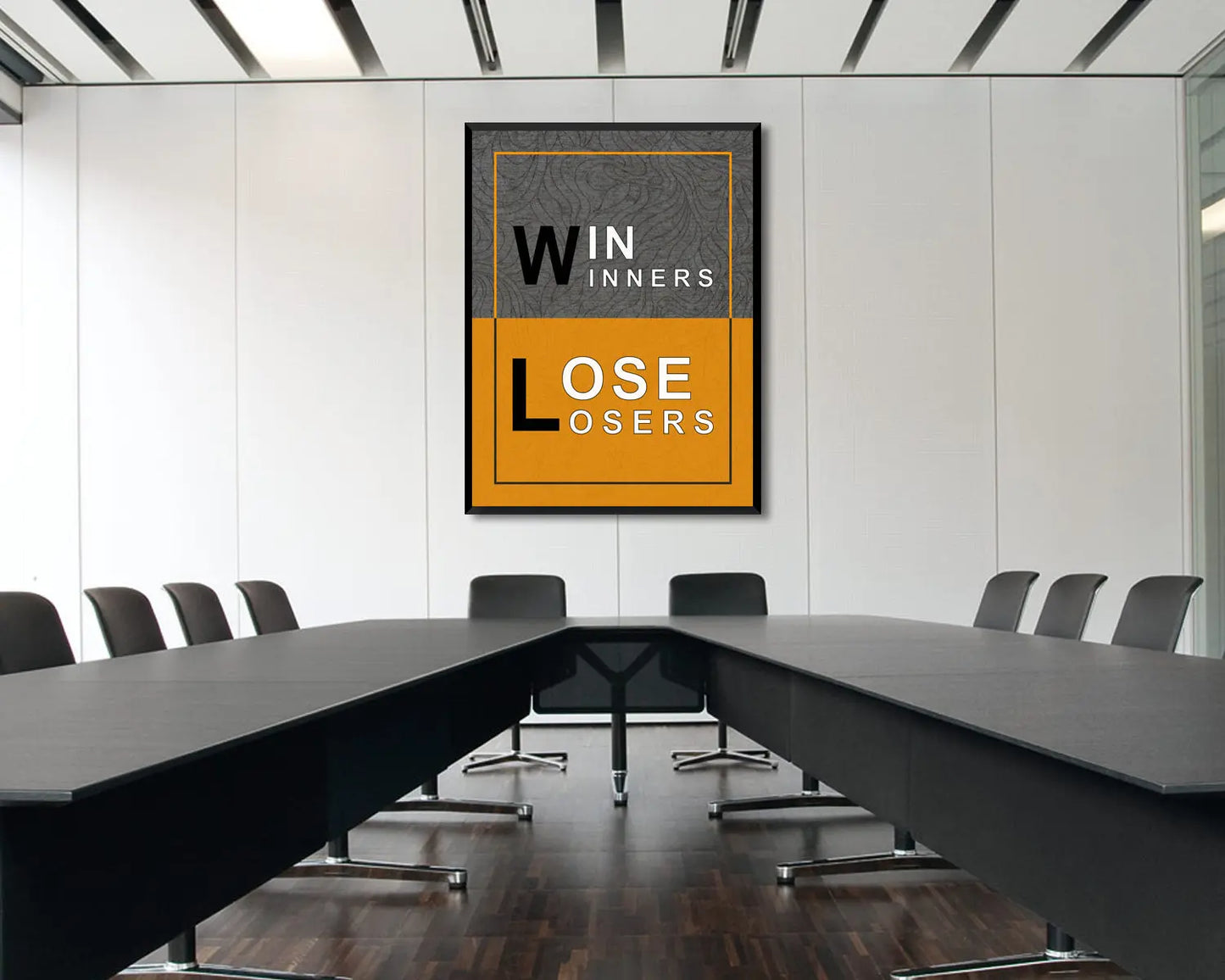 Winners Loosers Canvas Wall Art 