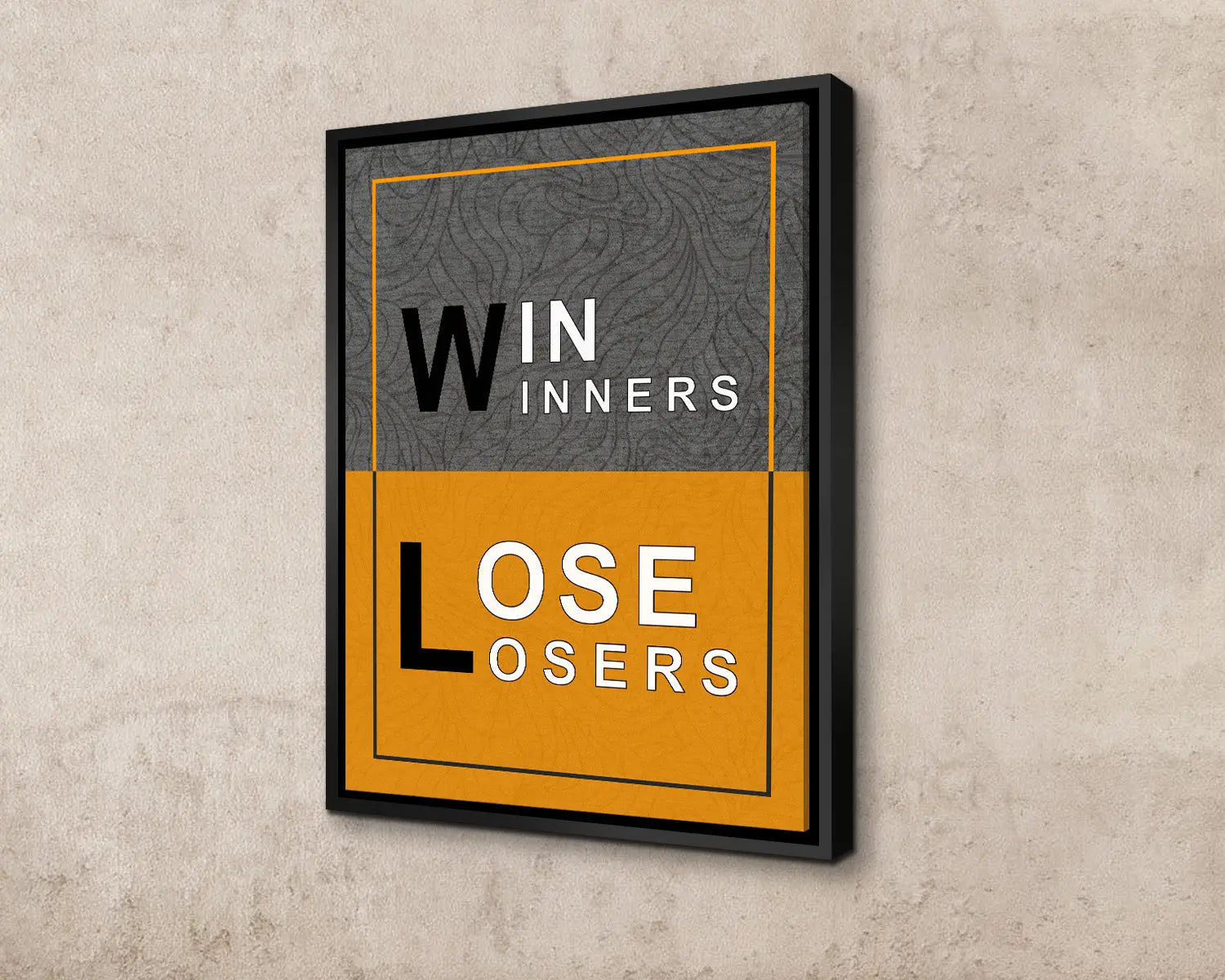 Winners Loosers Canvas Wall Art 