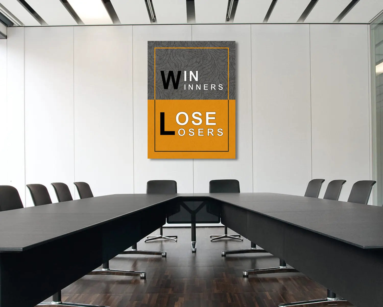 Winners Loosers Canvas Wall Art 
