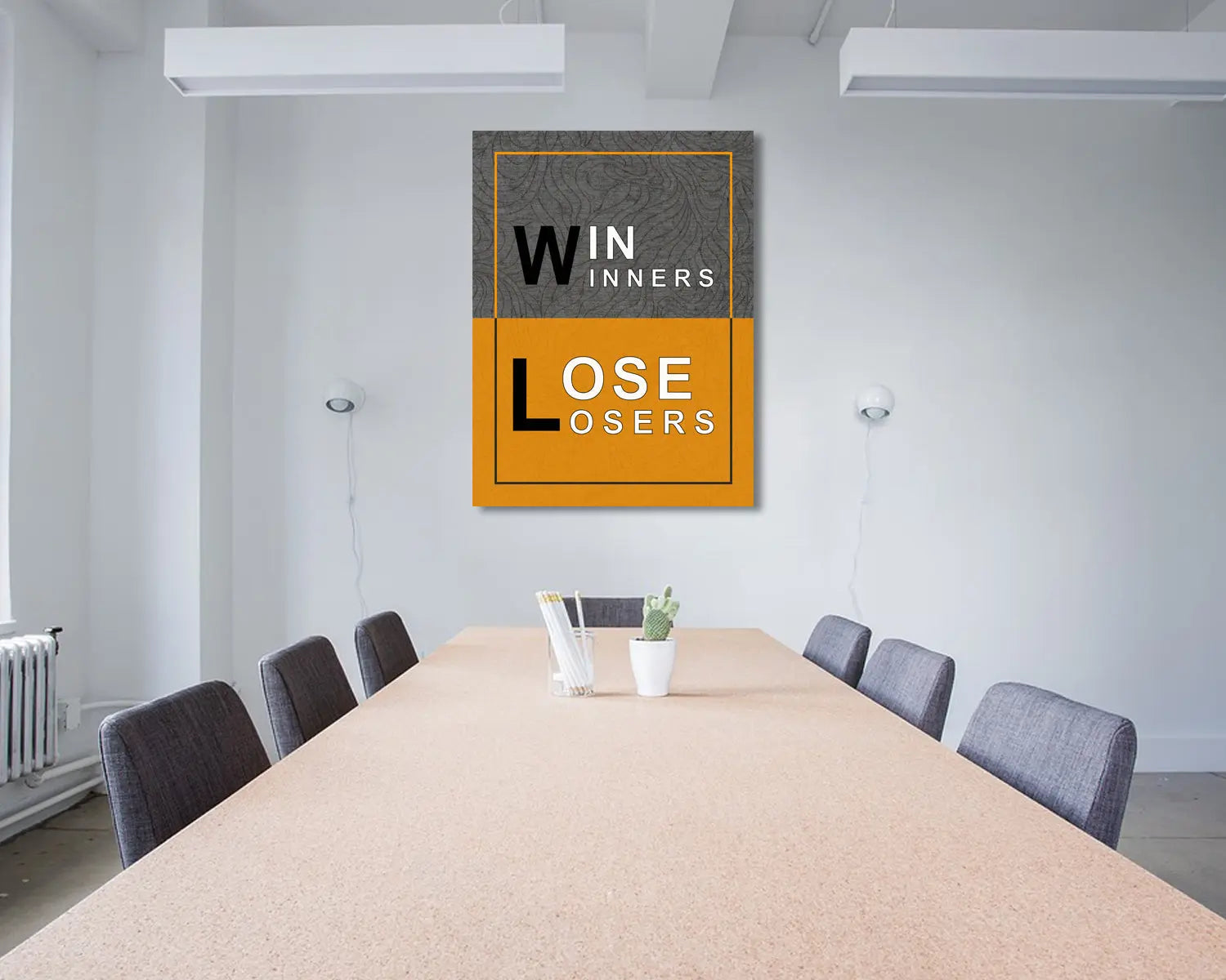 Winners Loosers Canvas Wall Art 