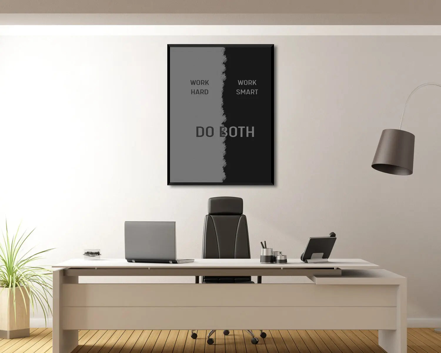 Work Hard Work Smart Canvas Wall Art 