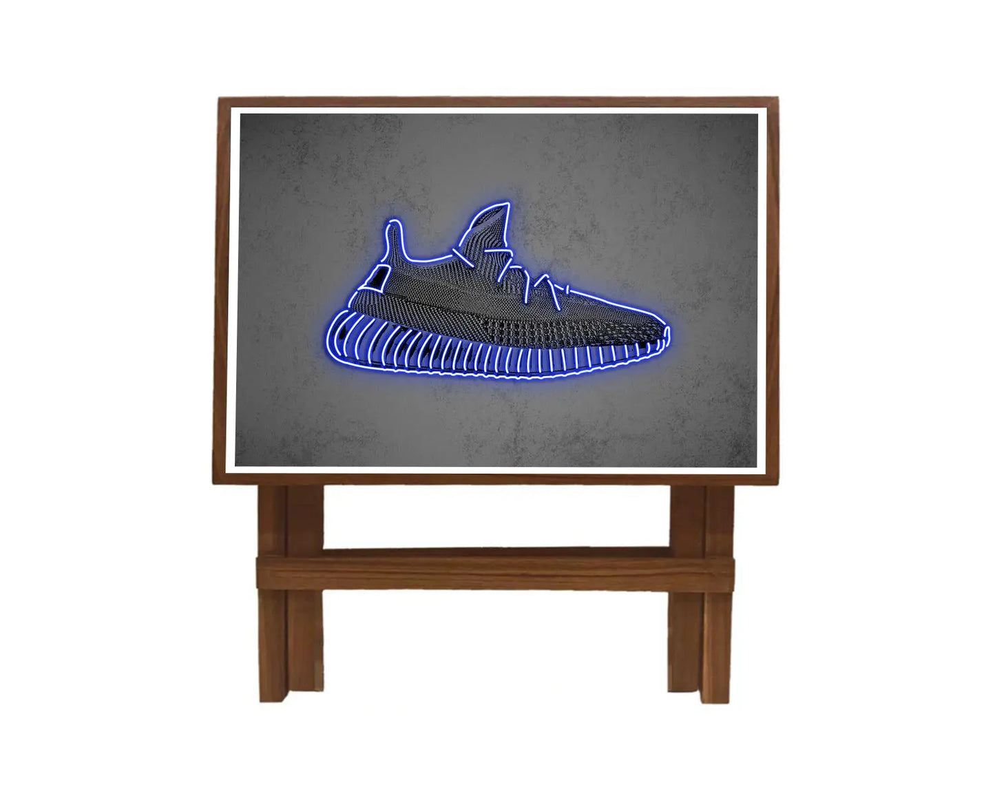 Yeezy Shoes Blue Neon Effect Coffee and Laptop Table 