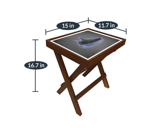 Yeezy Shoes White Neon Effect Coffee and Laptop Table 