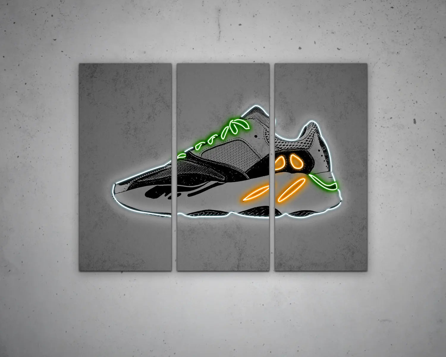 Yeezy Wave Runner Shoes Canvas Wall Art 