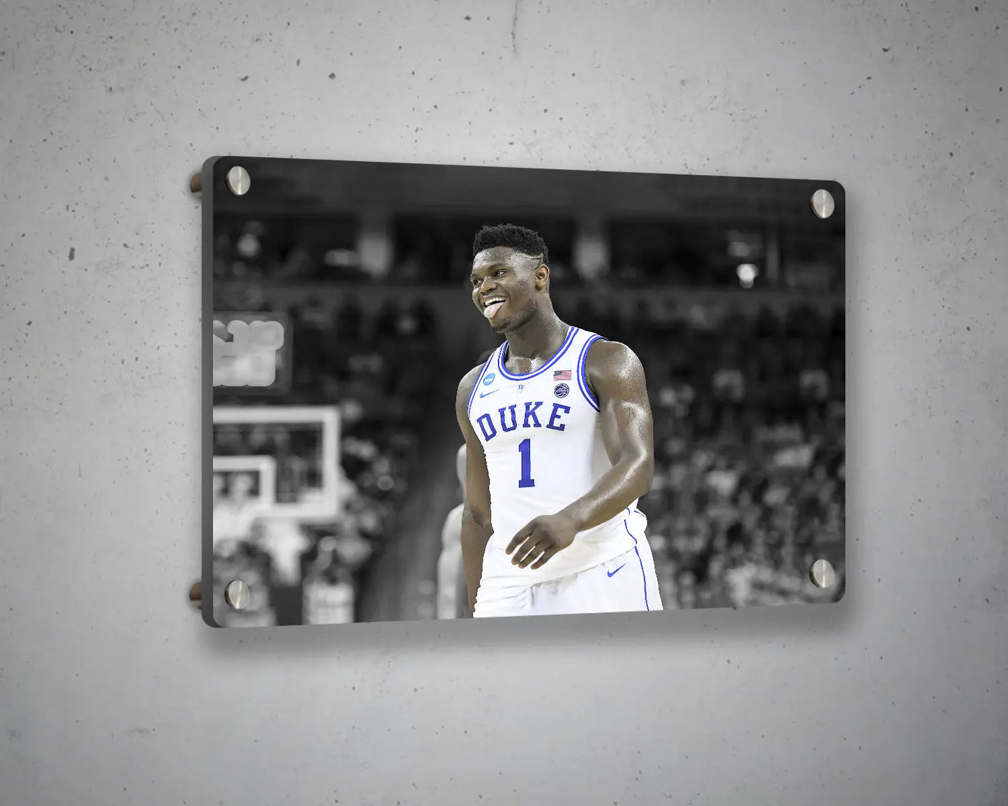 Zion Williamson Black & White Canvas Art 