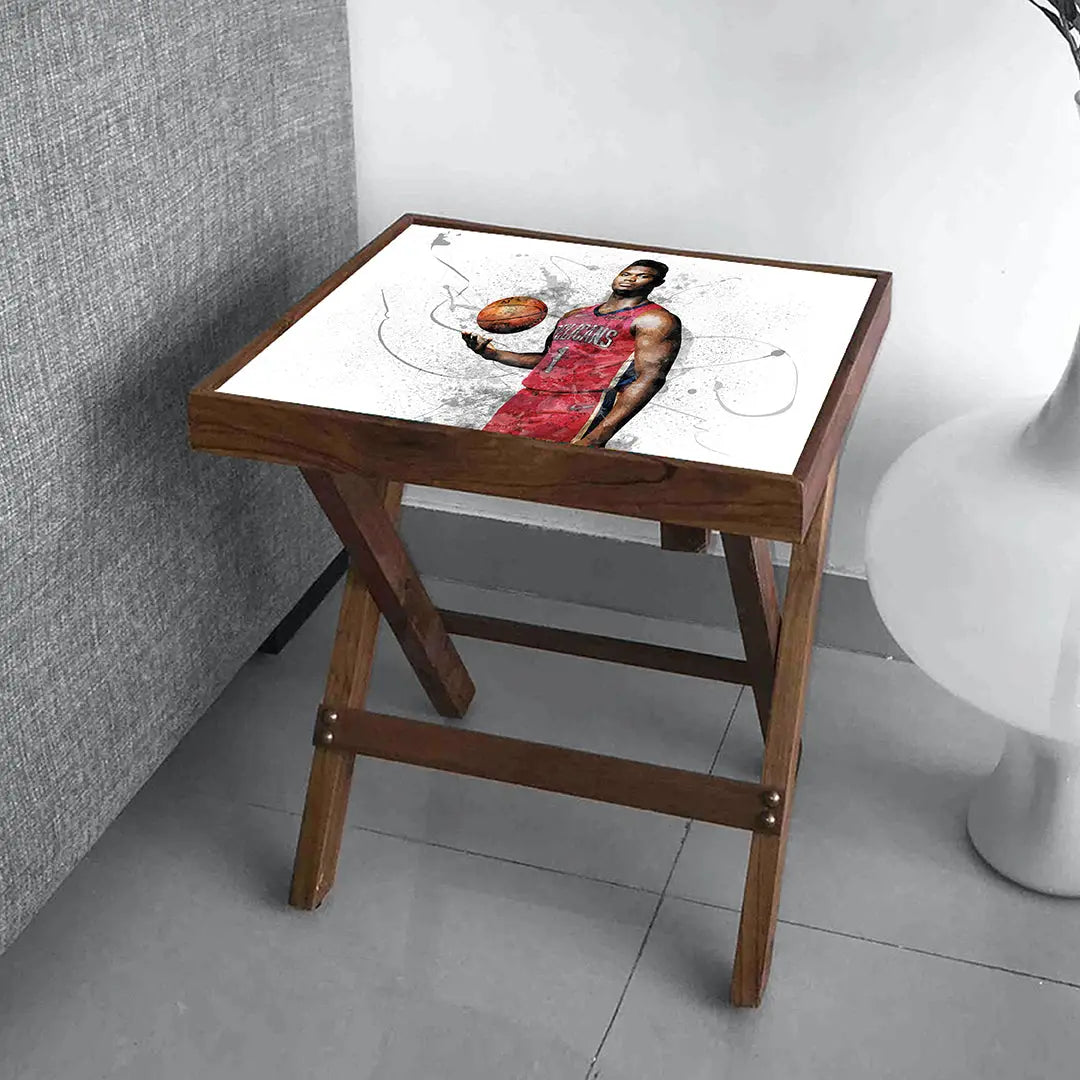 Zion Williamson Splash Effect Coffee and Laptop Table 
