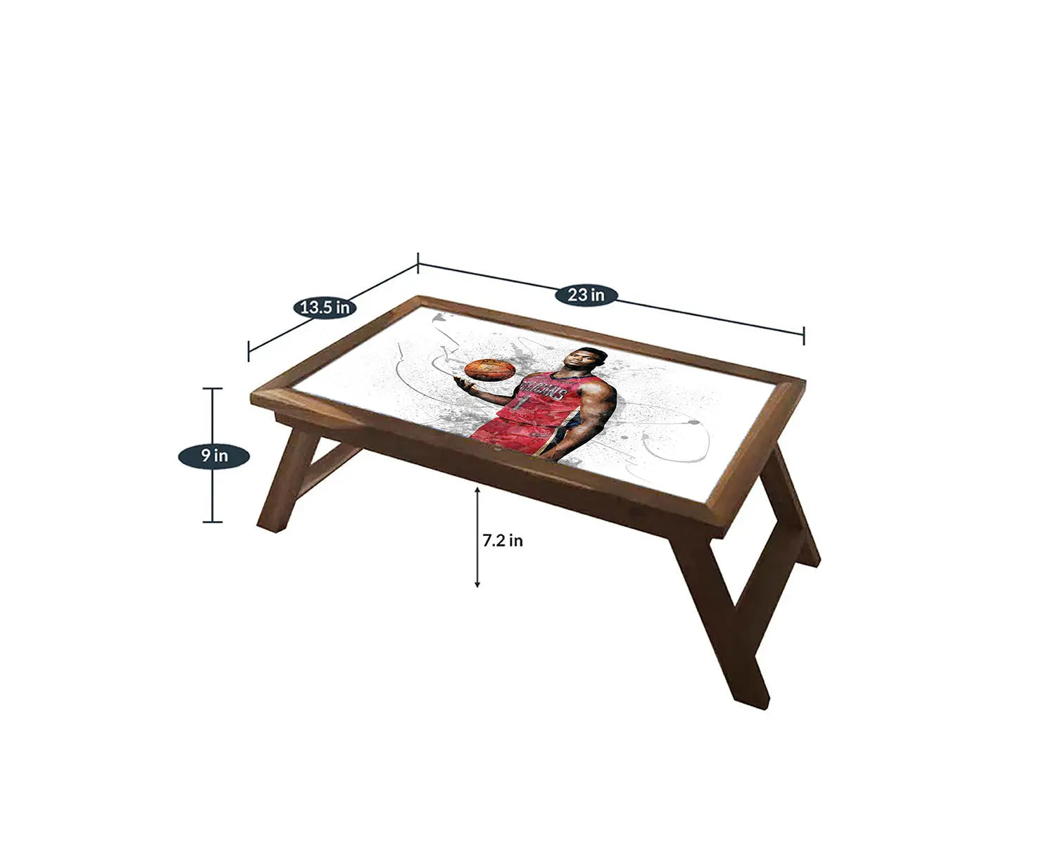 Zion Williamson Splash Effect Coffee and Laptop Table 