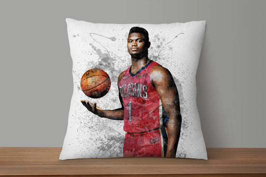 Zion Williamson Splash Effect Pillow