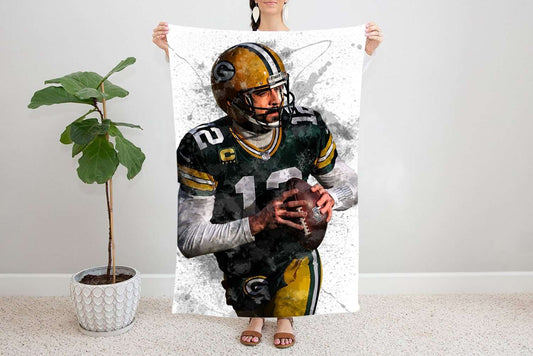 Aaron Rodgers Fleece Blanket
