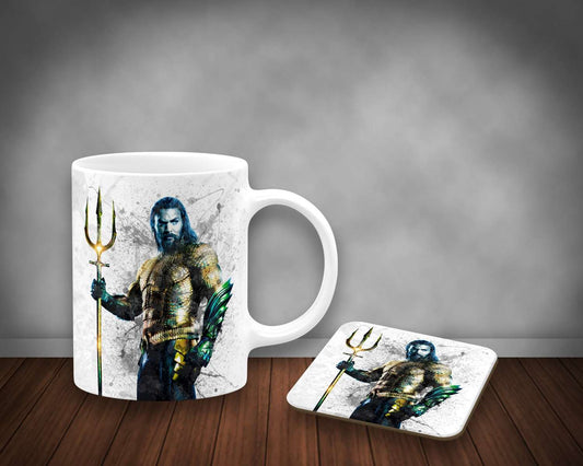 Aquaman Splash Effect Mug and Coaster