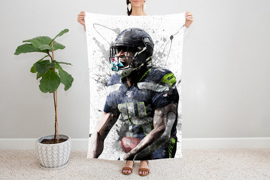 DK Metcalf Splash Effect Fleece Blanket