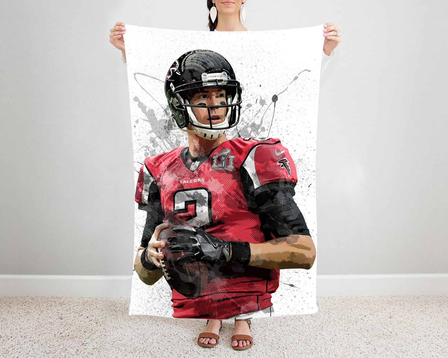 Matt Ryan Splash Effect Fleece Blanket 