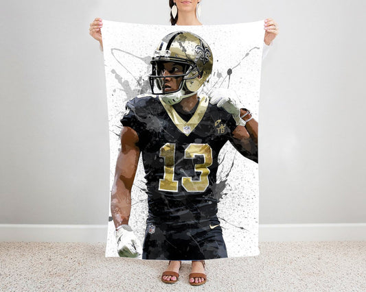 Michael Thomas Splash Effect Fleece Blanket