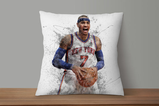 Carmelo Anthony Splash Effect Pillow