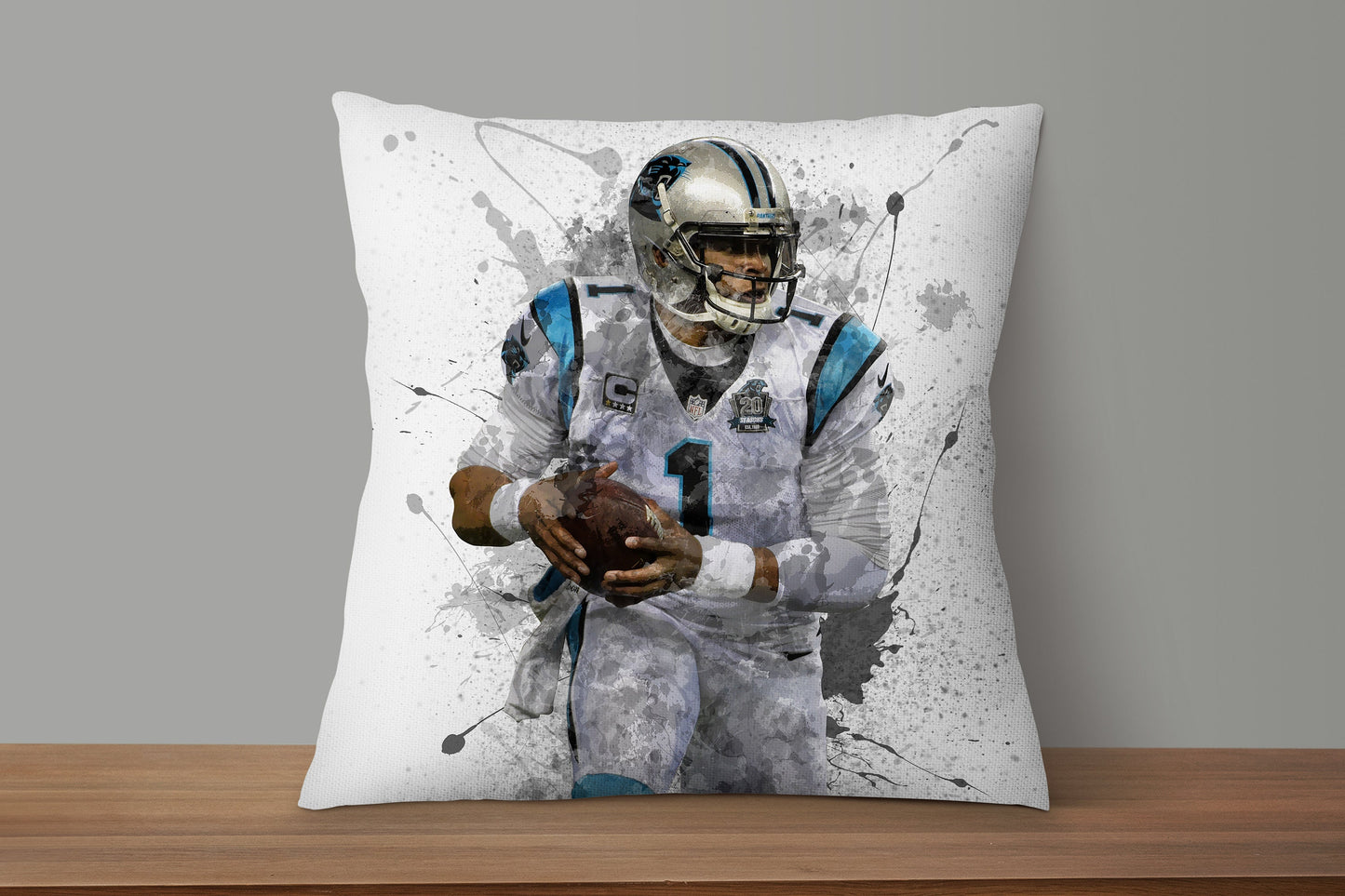 Cam Newton Splash Effect Pillow 