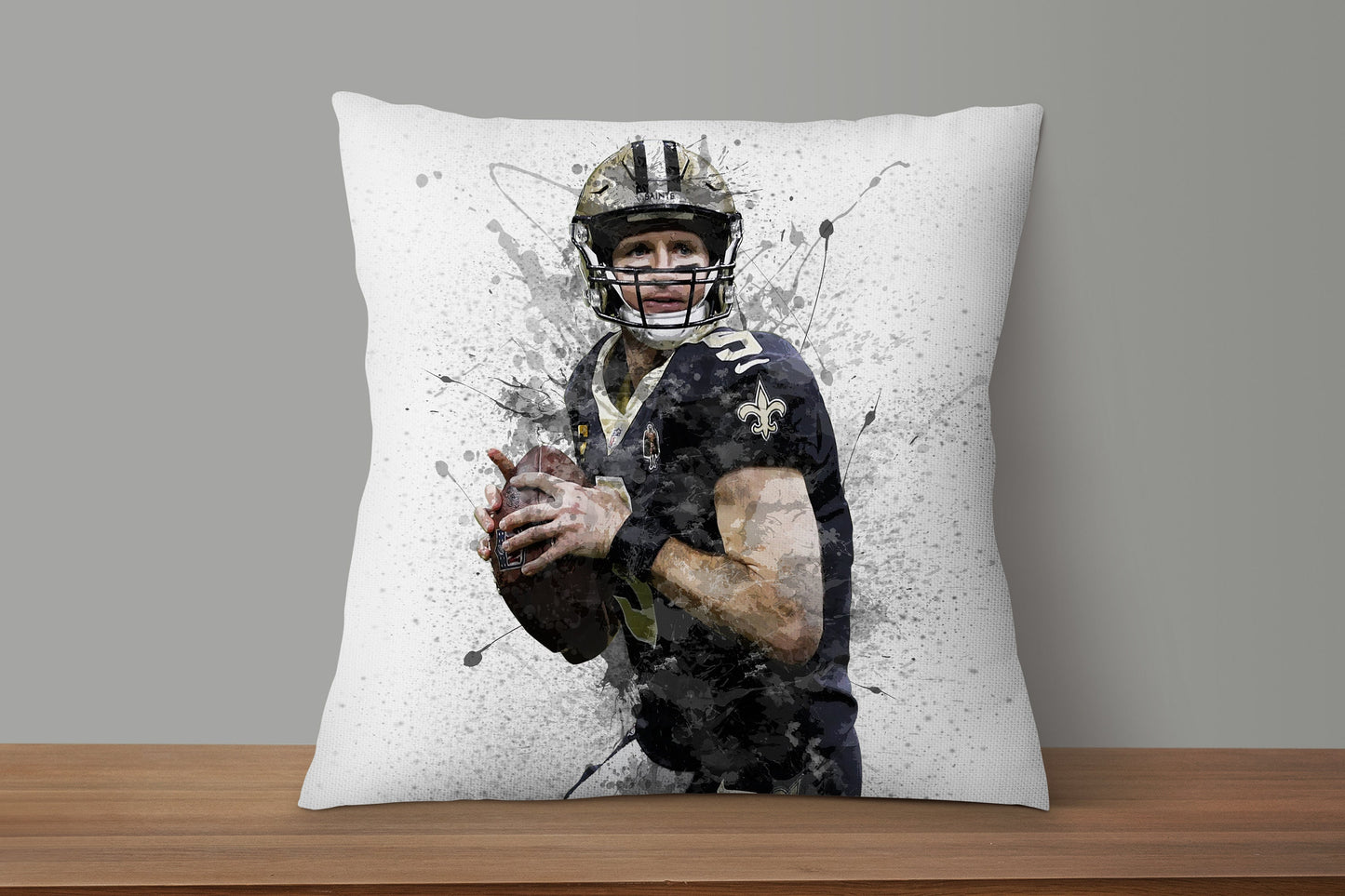 Drew Brees Splash Effect Pillow 