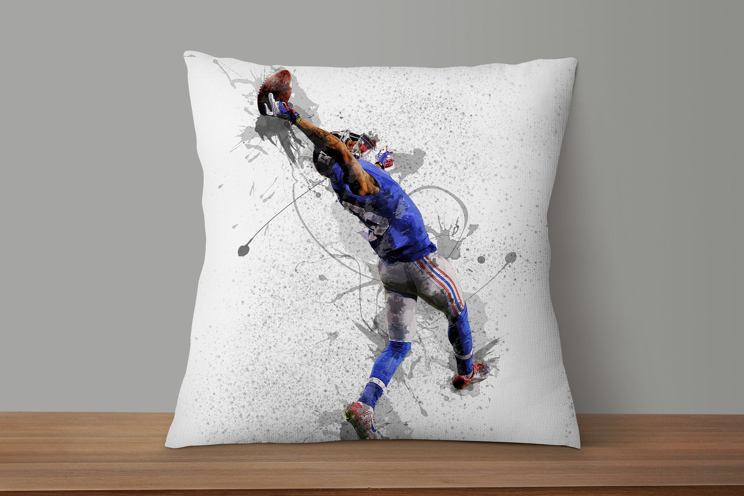 Odell Beckham Jr. Splash Effect Pillow 