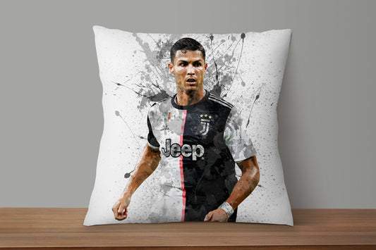 Cristiano Ronaldo Splash Effect Pillow 