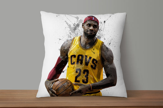 LeBron James Splash Effect Pillow