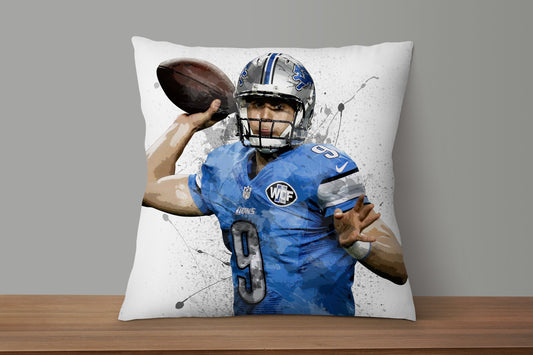 Matthew Stafford Splash Effect Pillow
