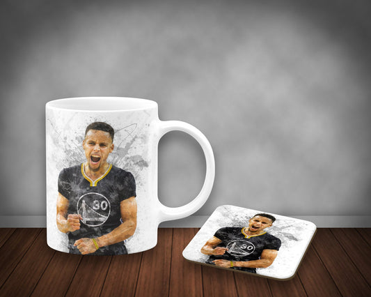 Stephen Curry Splash Effect Mug and Coaster