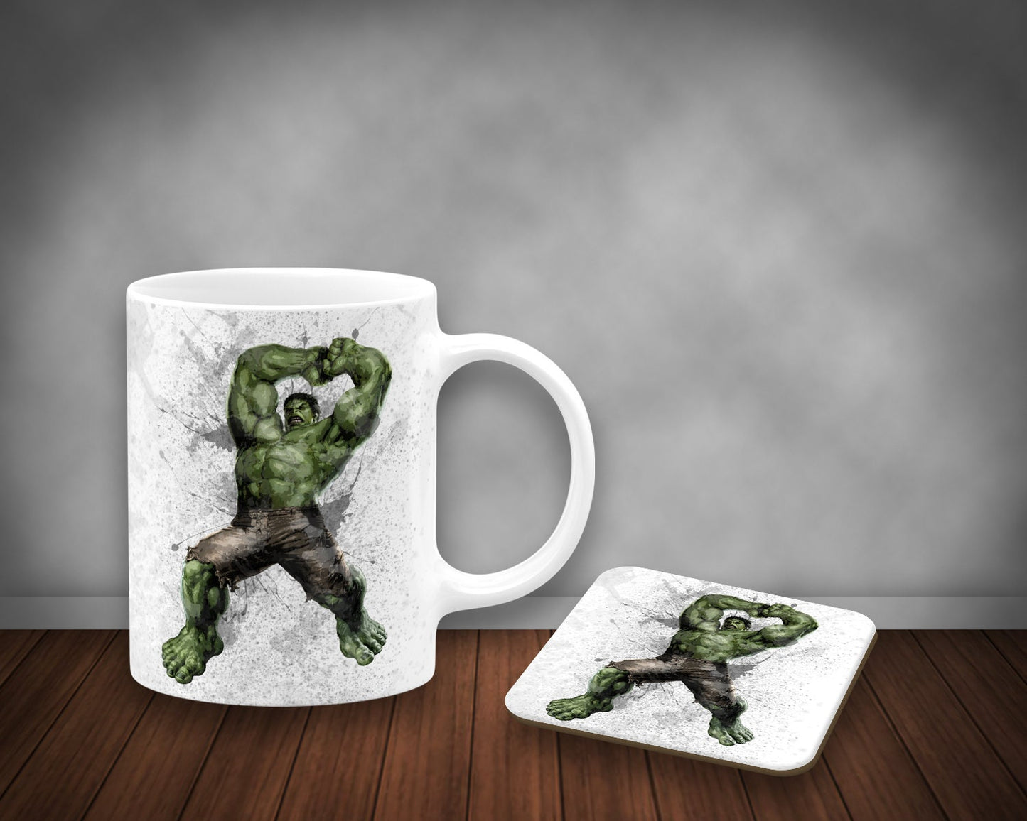 Hulk Splash Effect Mug and Coaster 