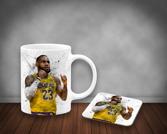 LeBron James Splash Effect Mug and Coaster