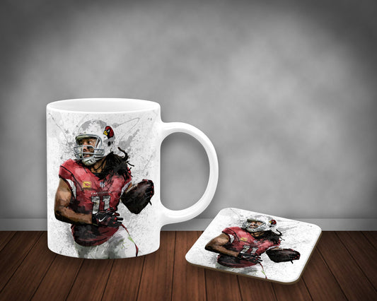 Larry Fitzgerald Jr. Splash Effect Mug and Coaster 