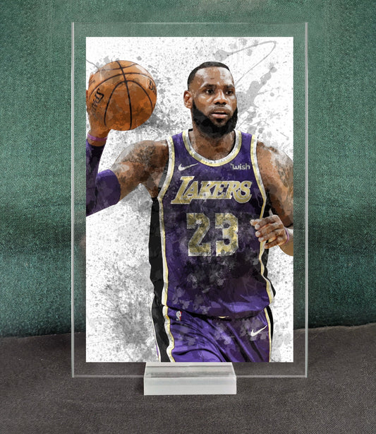LeBron James Splash Effect Acrylic Table Top
