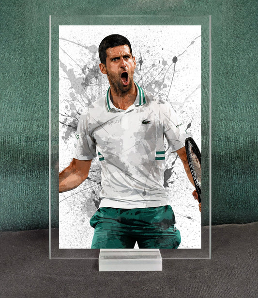 Novak Djokovic Splash Effect Acrylic Table Top 