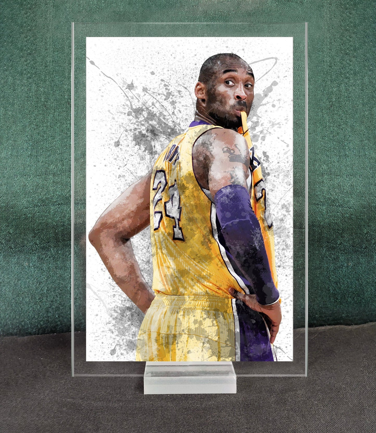 Kobe Bryant Splash Effect Acrylic Table Top 