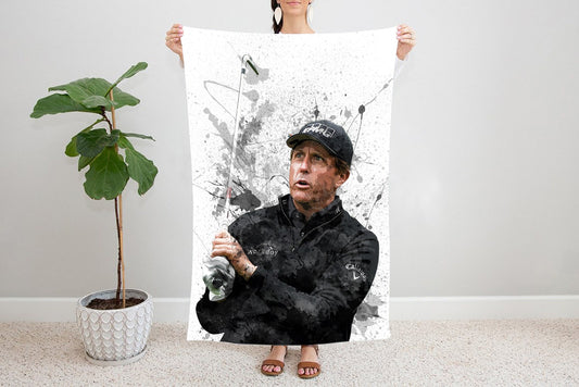 Phil Mickelson Splash Effect Fleece Blanket
