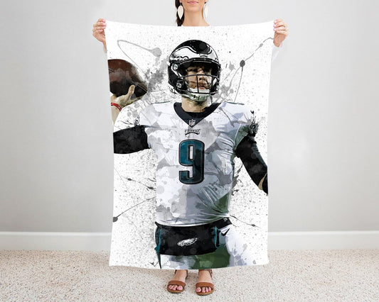 Nick Foles Splash Effect Fleece Blanket