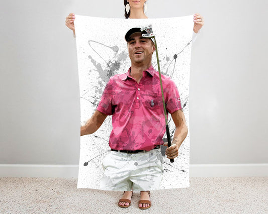 Justin Thomas Splash Effect Fleece Blanket 