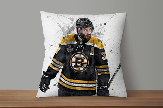 Patrice Bergeron Splash Effect Pillow