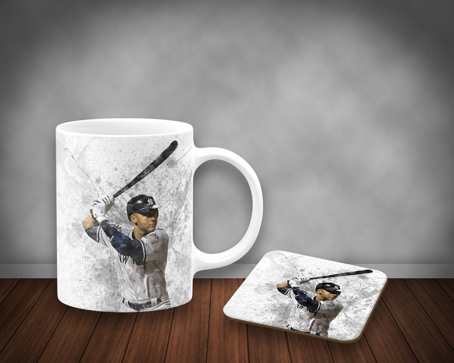 Derek Jeter Splash Effect Mug and Coaster 